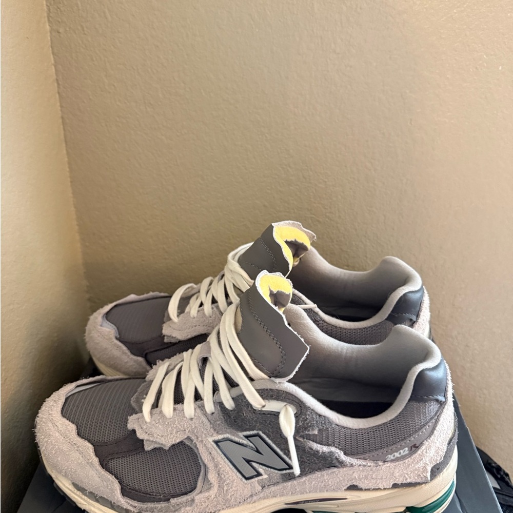 New Balance Gray and White Athletic Shoes
